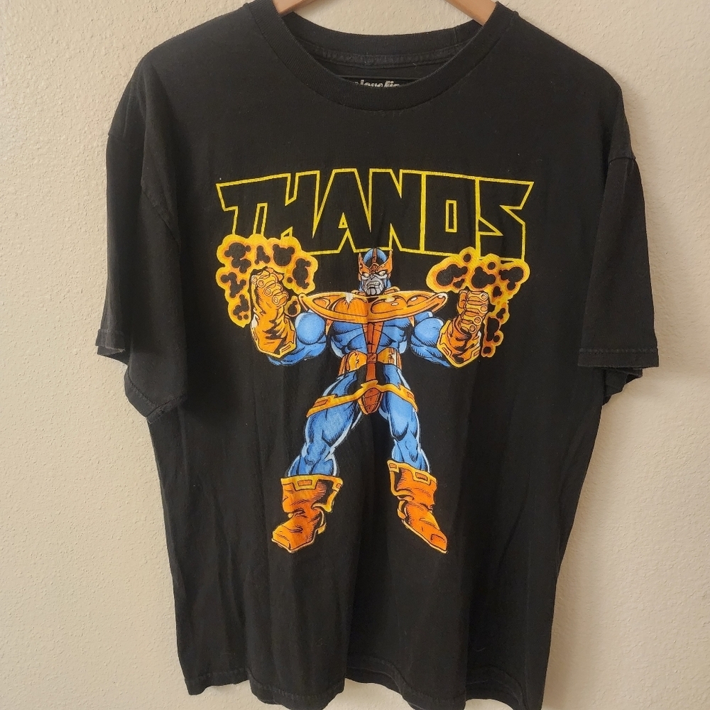 Thanos Marvel x We Love Fine 100% Cotton Shirt Mens sz XL